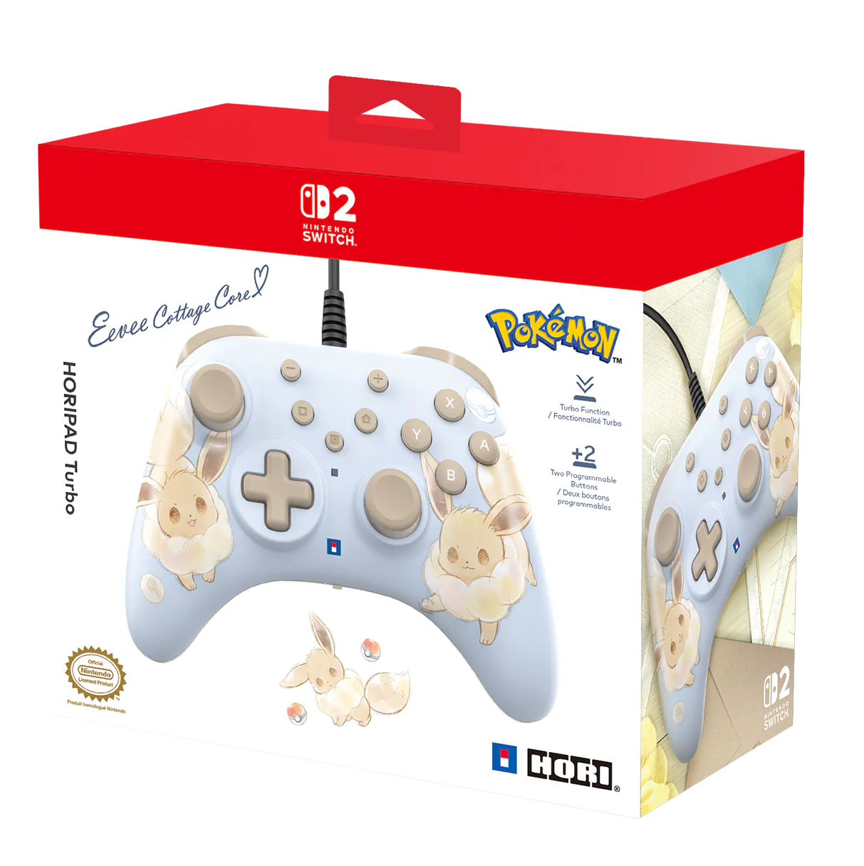 HORIPAD Turbo (Eevee Cottage Core) for Nintendo Switch 2 - Image 4