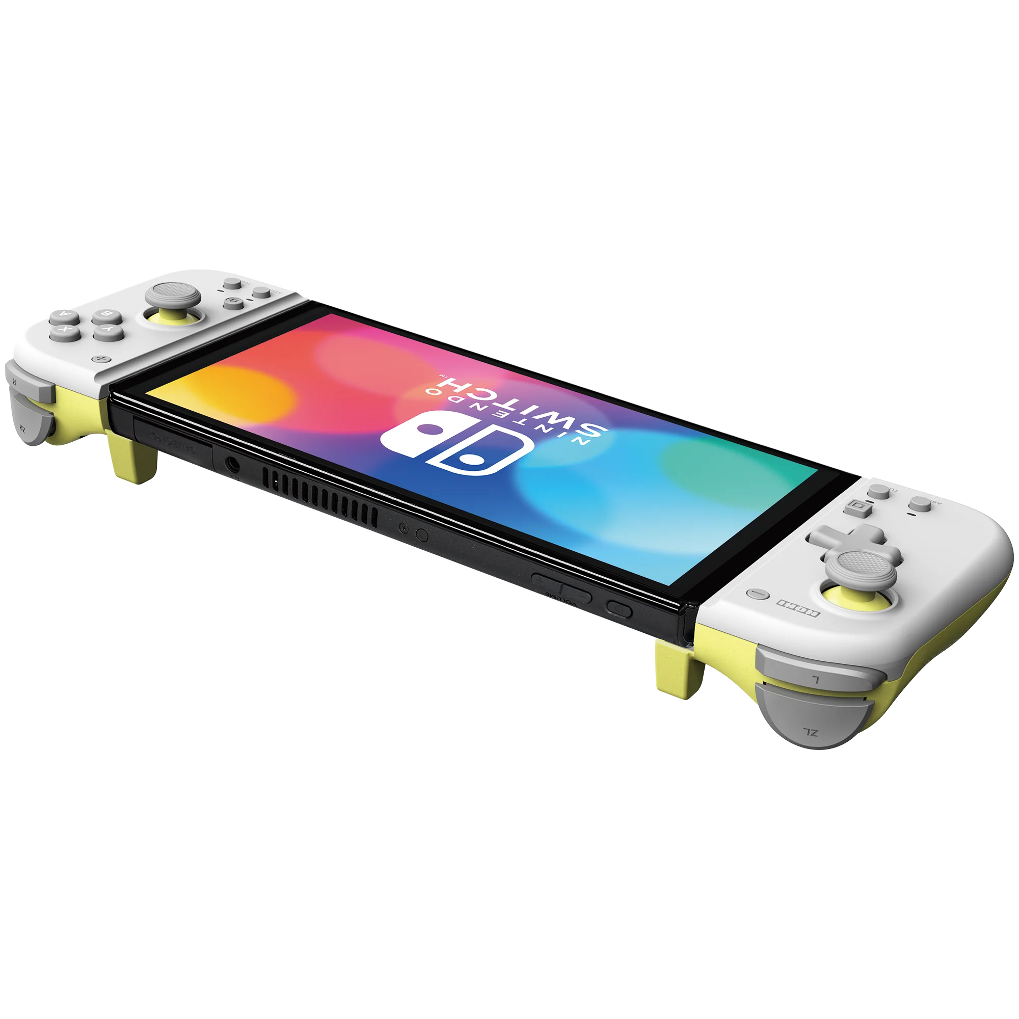 Split Pad Compact (Light Grey x Yellow) for Nintendo Switch - Image 3